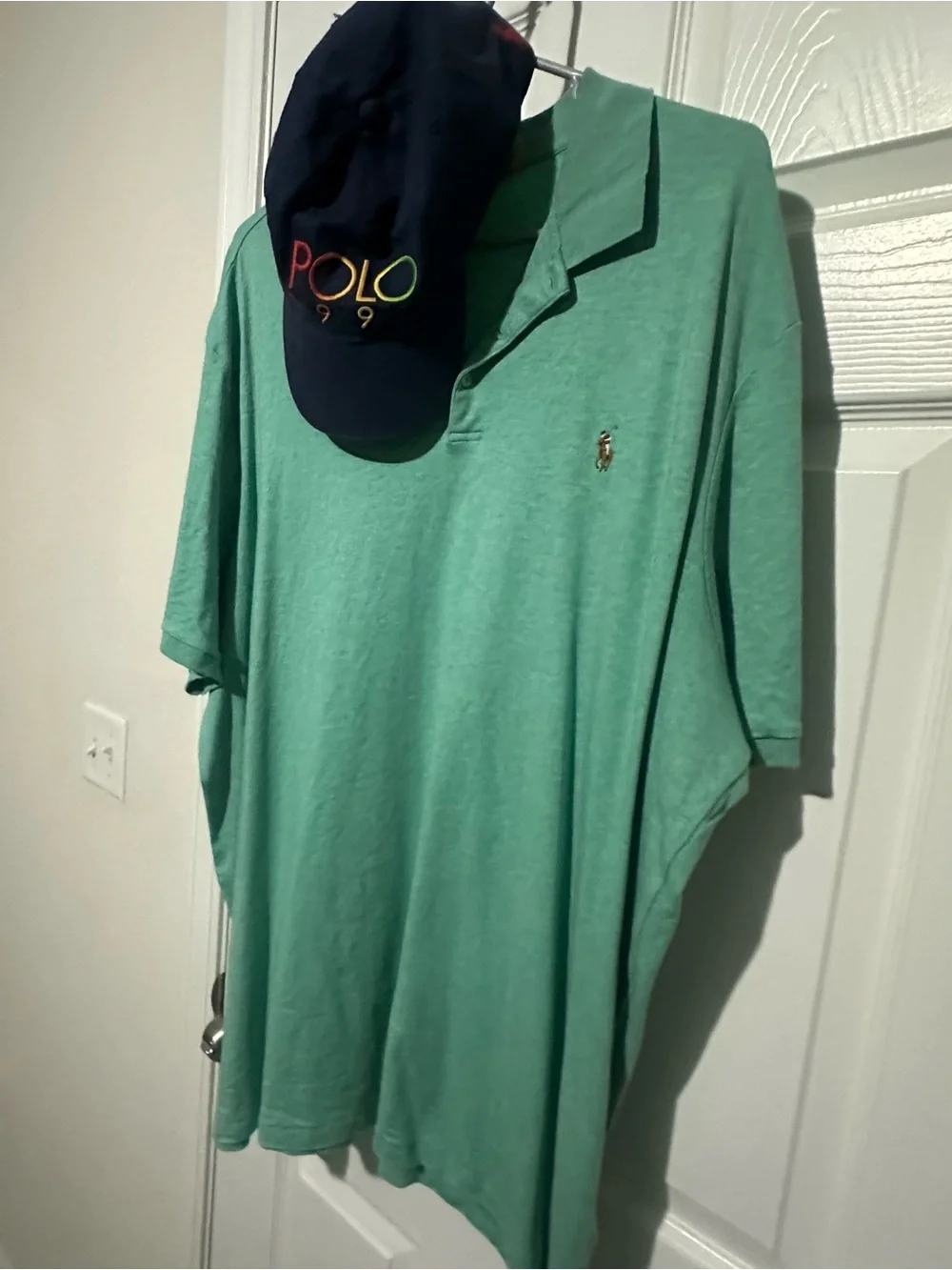Ralph Lauren Mint Green Polo Shirt with Embroidered Pony